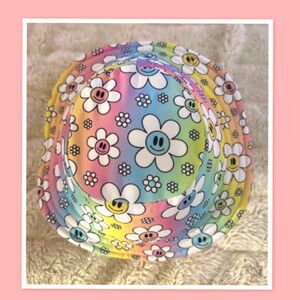 Lucky 7 Flower Power Girls Bucket Hat ~ Size 0~ 3 Years